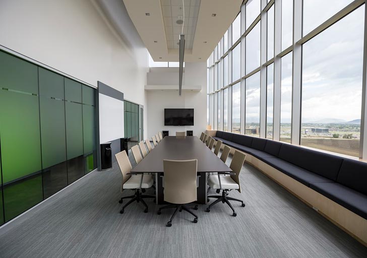meeting room with conference table