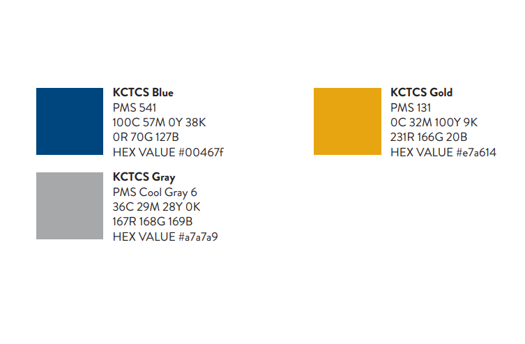 Colors used in Workforce Brand Guide