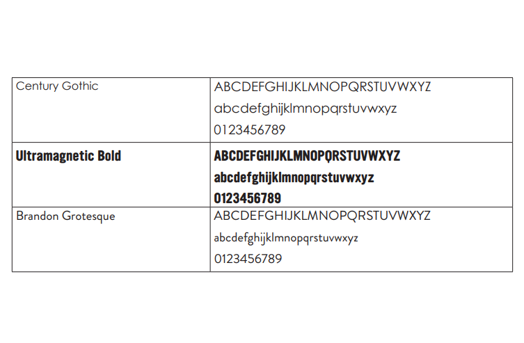 Fonts for Workforce Brand Guide