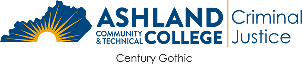 Ashland horizontal criminal justice century gothic logo