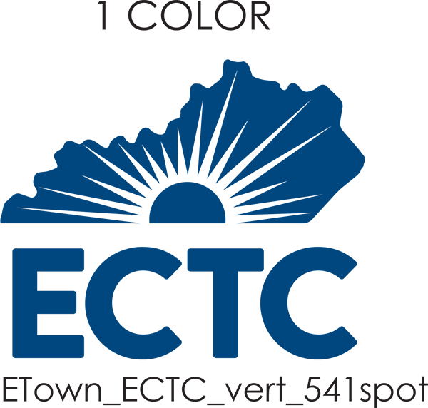 ECTC initial vertical one color logo