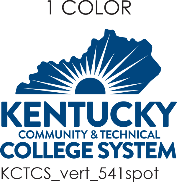 full kctcs logo verticle one color