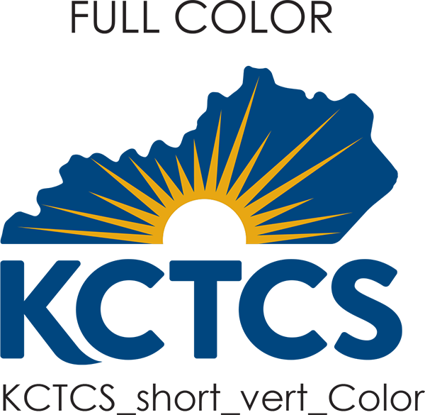 kctcs initial logo vertical with full colors