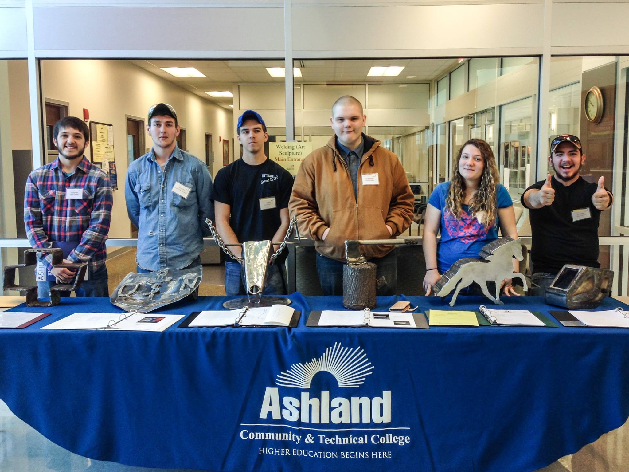 ACTC students at info booth