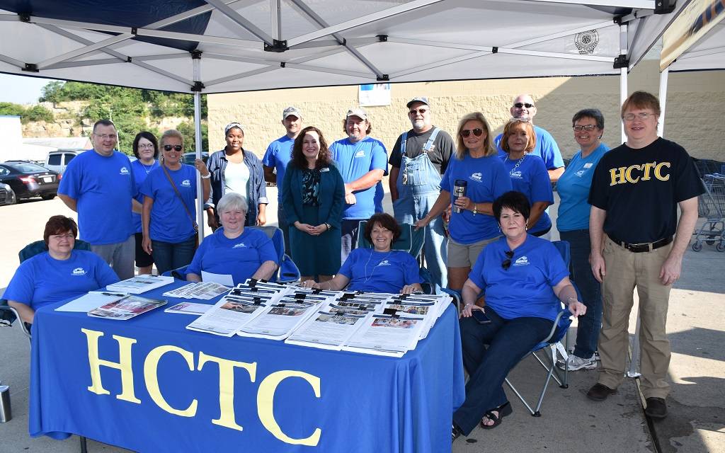 HCTC outreach group at booth